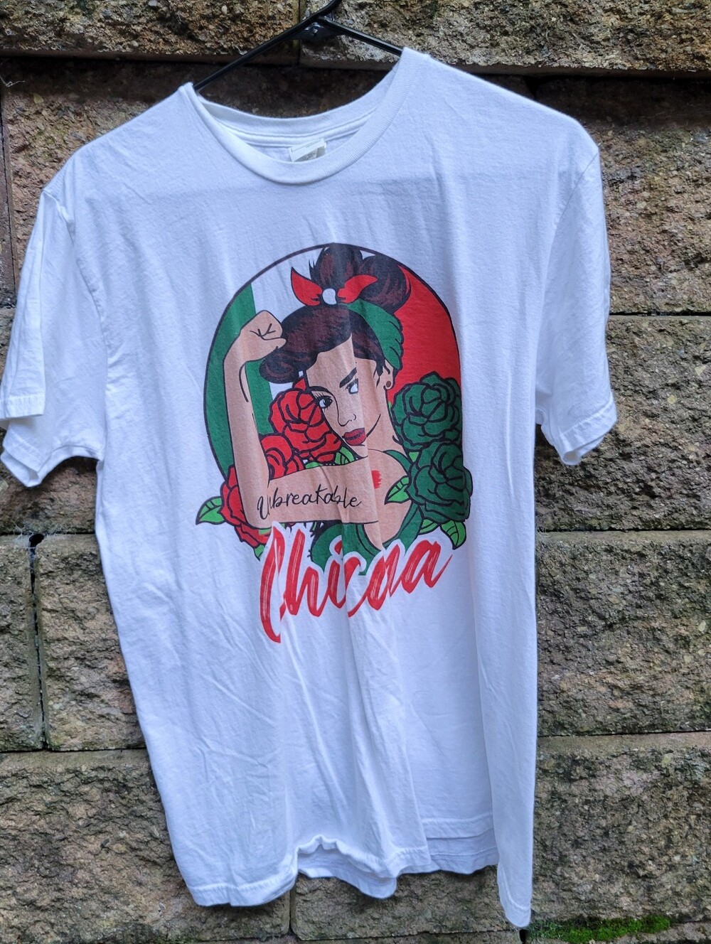Mexican Girl Unbreakable Tee Mexico Flag strong latina woman Unisex T-shirt